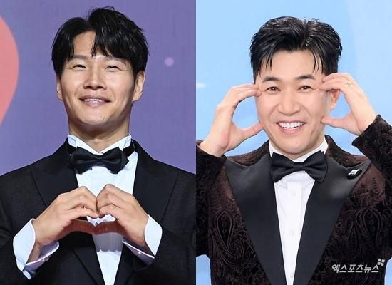 Kim Jong-kook, left, and Kim Jong-min / Xportsnews