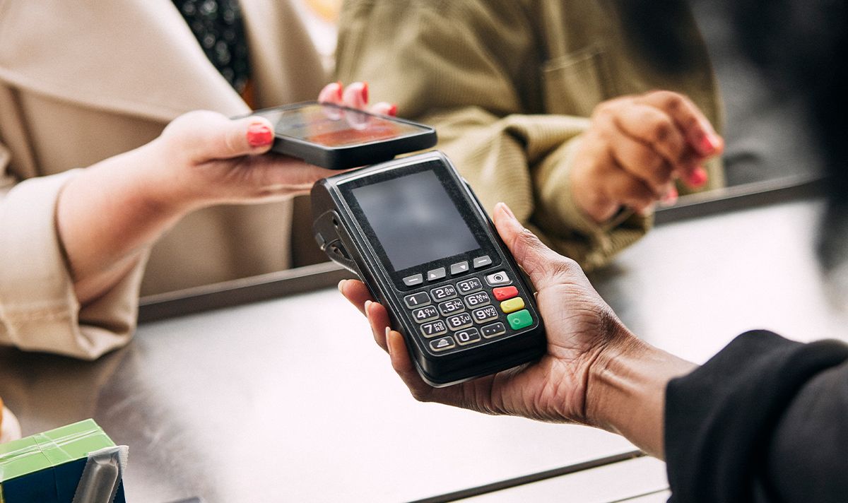 A person making a payment