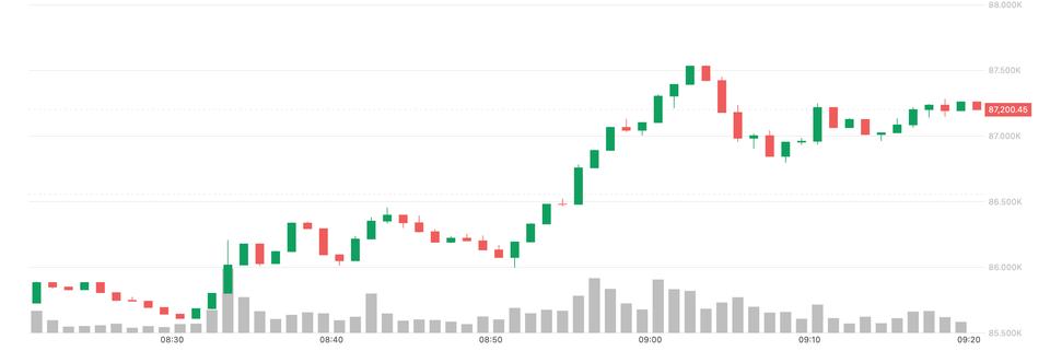Bitcoin (BTC) jumps above $87,000, yen slides as Bank of Japan hikes rates by 25 basis points
