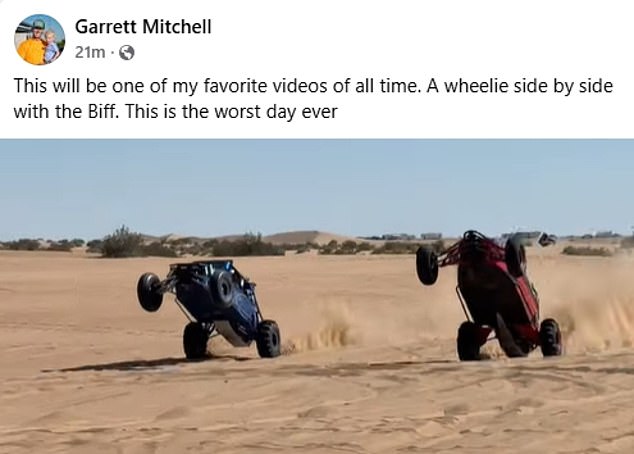 Mitchell declared it 'the worst day ever' after sharing a heartwarming memory with Biffle