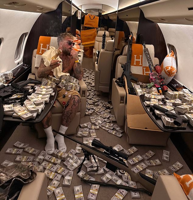 Paul is believed to have earned around $92m from the fight, despite his bad injury from it