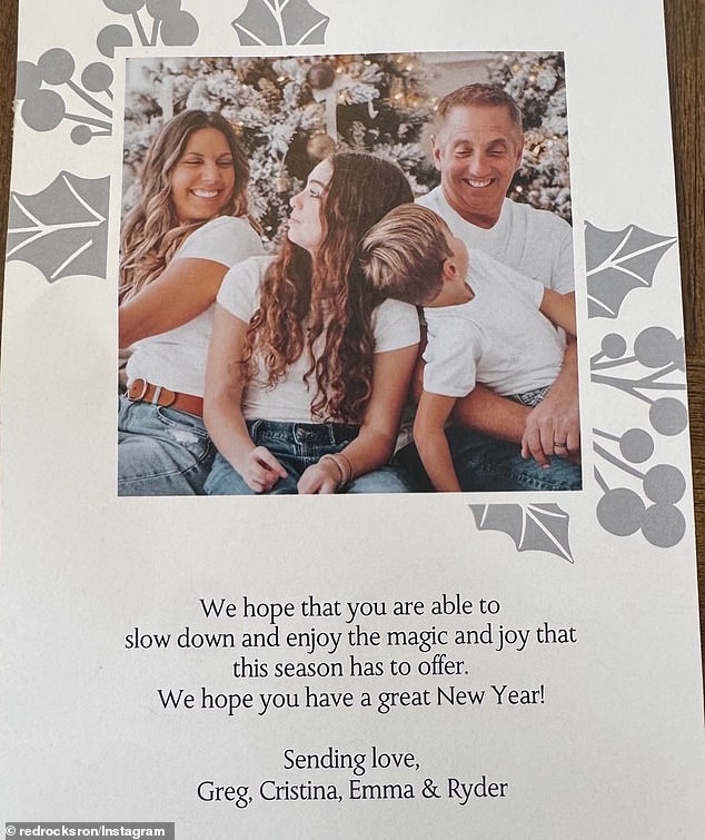 Holiday cards mailed by Greg Biffle and his family before their deaths are now arriving in mailboxes across the country