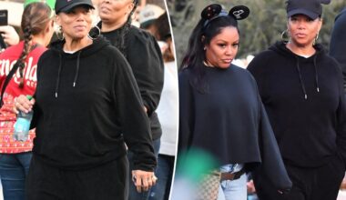 Queen Latifah enjoys rare family outing with longtime partner Eboni Nichols at Disneyland