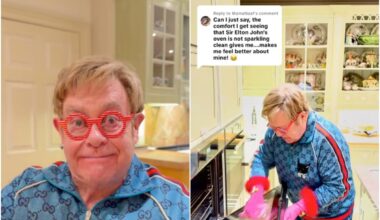 Indignant Elton John responds to fans who claimed to spot issue with his kitchen