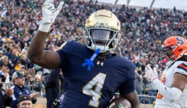 Notre Dame's Jeremiyah Love declares for NFL draft