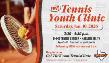 Tennis Programs to Host Free Junior Clinic in Harlingen January 10