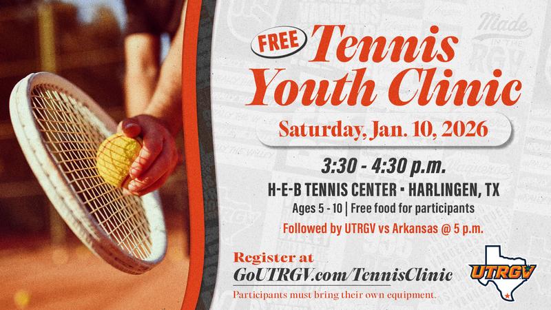 Tennis Programs to Host Free Junior Clinic in Harlingen January 10