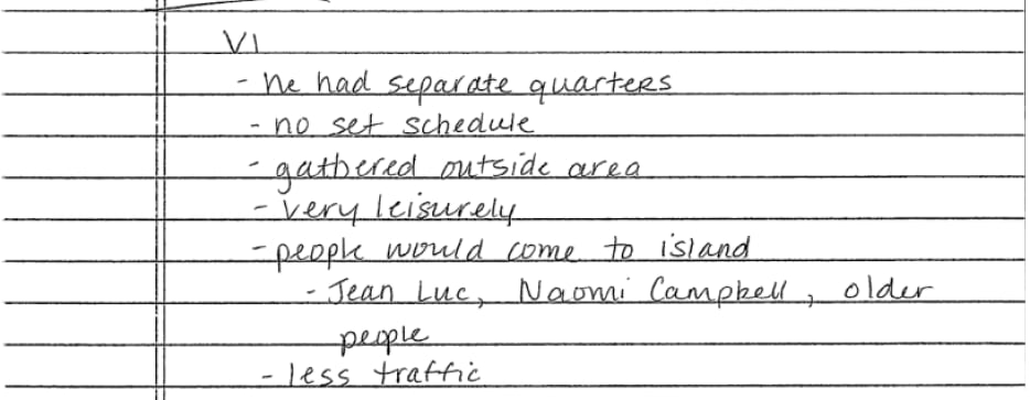 British supermodel Naomi Campbell is mentioned in a police interview with one of Epstein's alleged victims.
