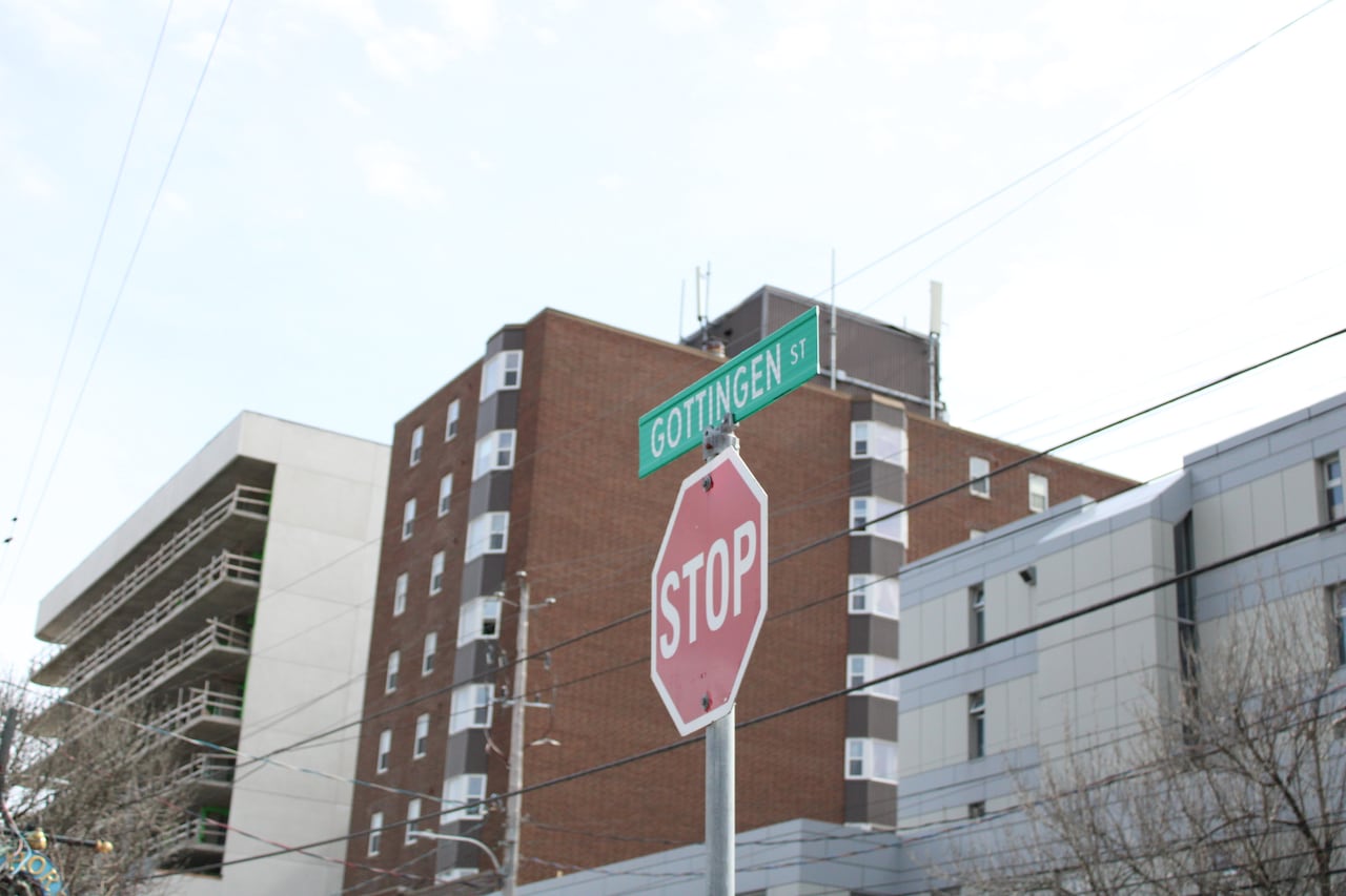 Gottingen street stop sign