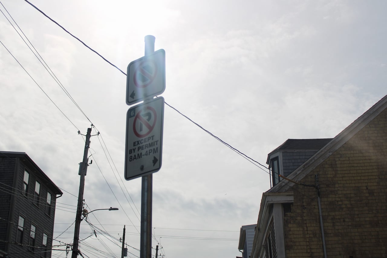 no parking street sign