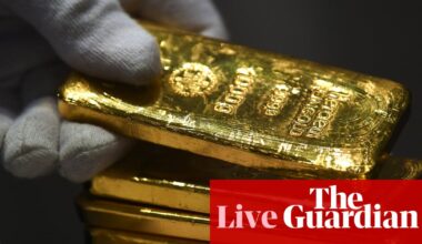 UK economic growth cut as ‘spectre of recession’ looms; gold and silver hit record highs – business live | Business