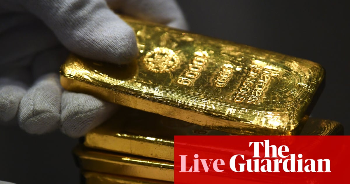 UK economic growth cut as ‘spectre of recession’ looms; gold and silver hit record highs – business live | Business