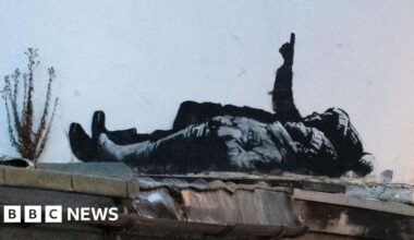 Two Banksy artworks appear at Centre Point tower and Bayswater