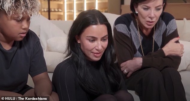 Kim Kardashian's reaction to realizing she failed the bar exam has been revealed on this week's season finale of The Kardashians