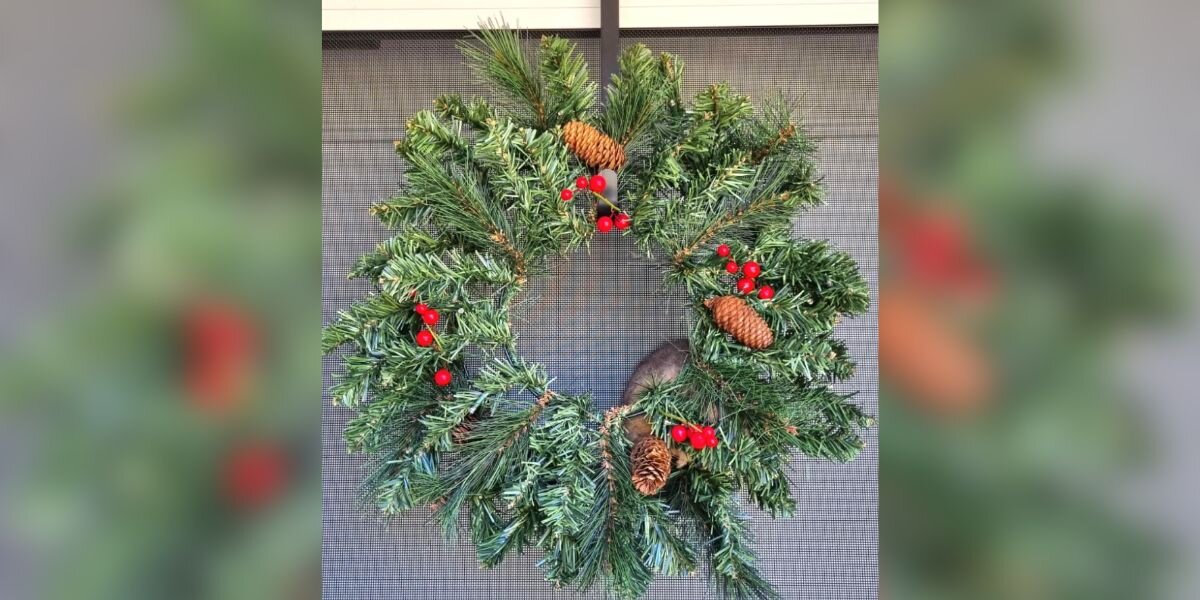 Woman Returns From Shopping To Find An 'Unexpected Visitor' In Her Wreath