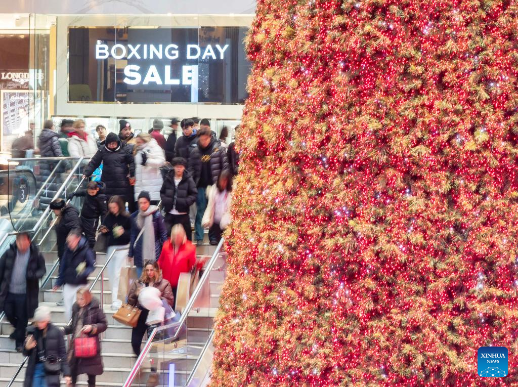 People flock to stores during Boxing Day sales in Canada-Xinhua