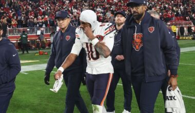 Source: Bears rookie WR Luther Burden III has quad injury