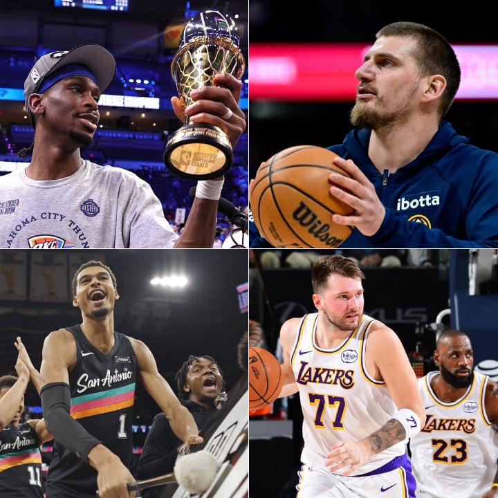 Shai Gilgeous-Alexander, Nikola Jokić, Victor Wembanyama, Luka Dončić