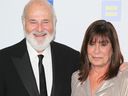 Director Rob Reiner and wife Michele Singer Reiner arrive for the Human Rights Campaign 2019 Los Angeles dinner at the JW Marriott LA Live on March 30, 2019 in Los Angeles. 