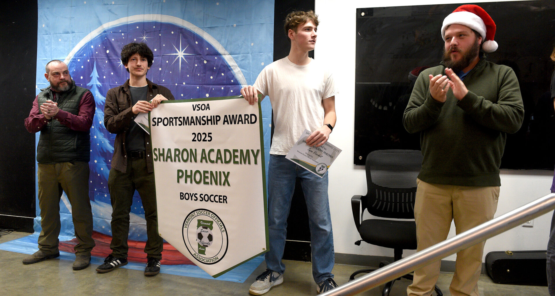 Sharon Academy boys soccer team wins sportsmanship award