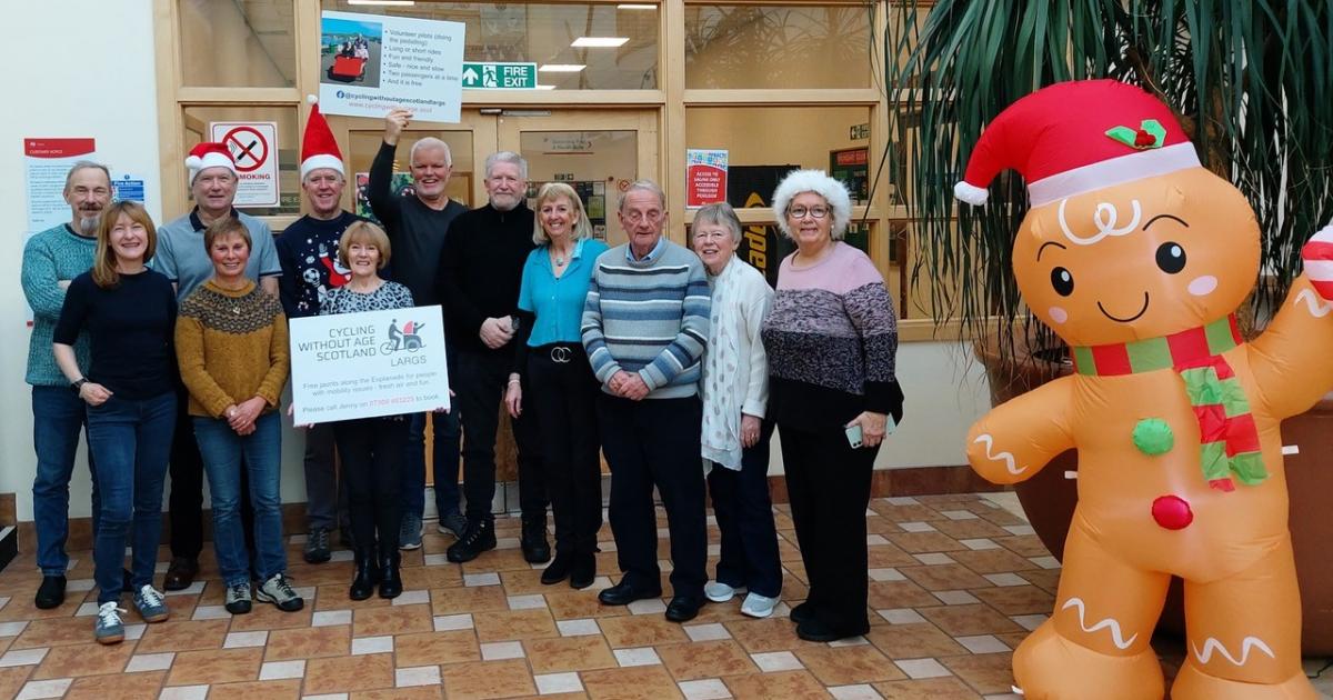 Cycling without Age announce Christmas present for Largs
