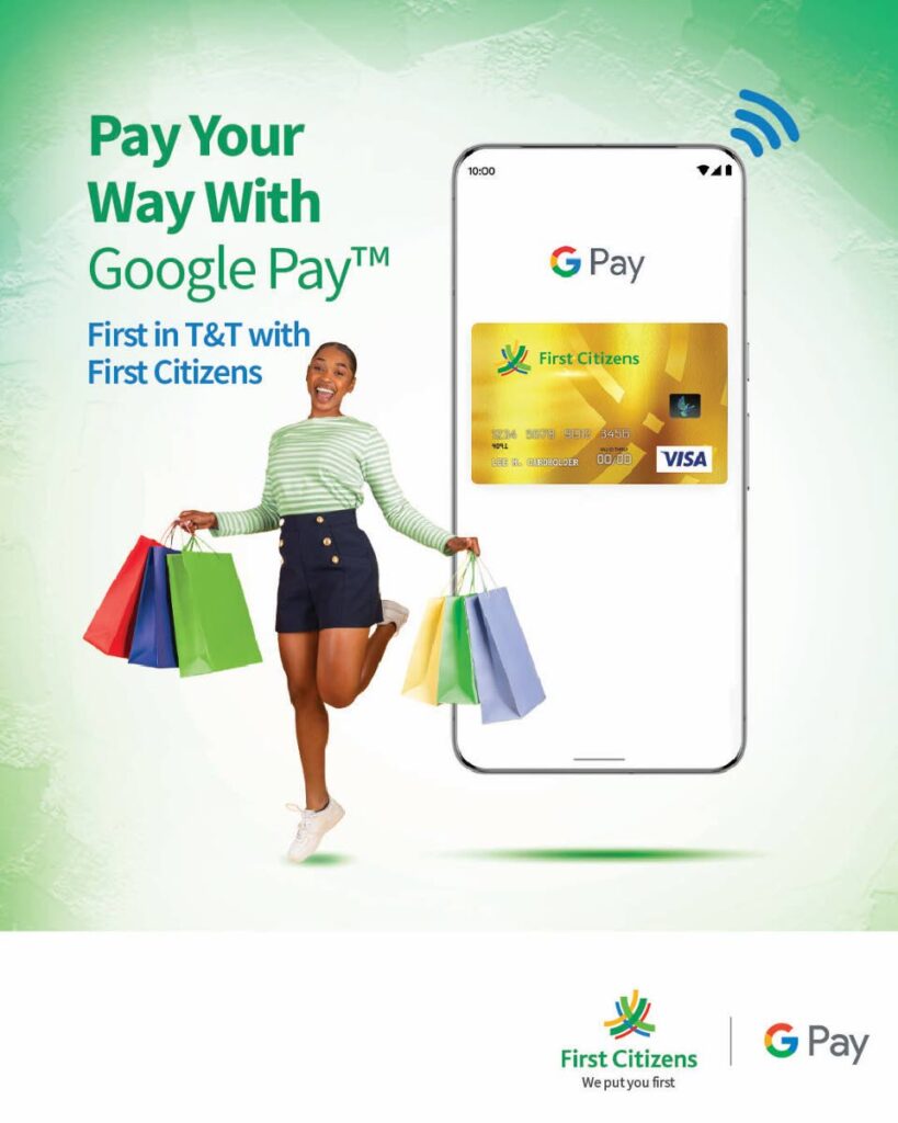 First Citizens promo of its Google Pay service. - 