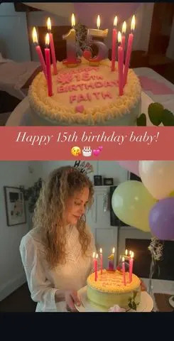 Nicole Kidman / Instagram Nicole Kidman with her daughter's birthday cake
