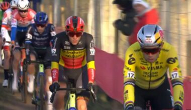 What happened to Wout van Aert at Dendermonde?