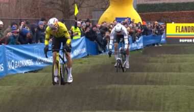 Flats ruin Wout van Aert's day at Loenhout round of the X2O Trofee