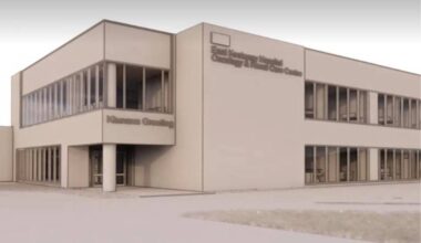 A rendering of the two-storey renal and oncology expansion at the East Kootenay Regional Hospital in Cranbrook. Interior Health handout.