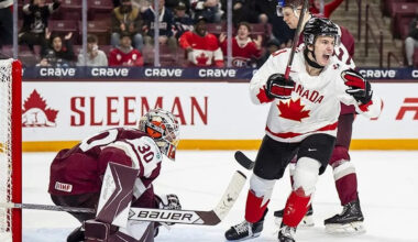 Michael Hage, Canada narrowly avoid repeating history in overtime win over Latvia
