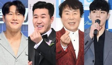 From left, Kim Jong-kook, Kim Jong-min, late Song Dae-kwan and late Wheesung / Xportsnews