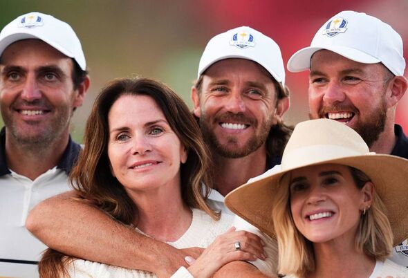 Tommy Fleetwood with his wife Clare Fleetwood