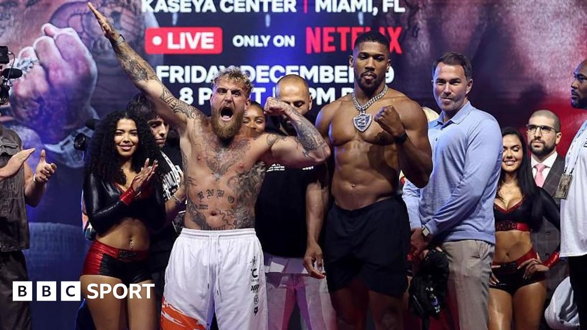 Jake Paul and Anthony Joshua