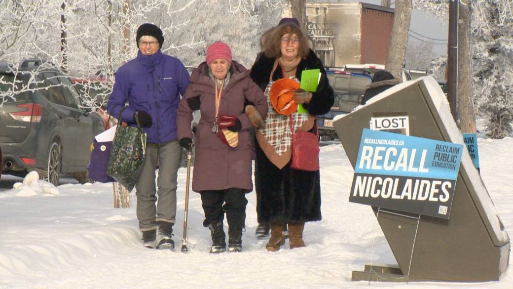 Click to play video: 'Alberta recall petitioners has canvassers going door to door'