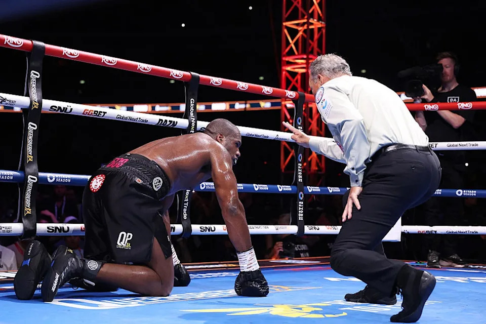 Britain’s great heavyweight hope Daniel Dubois was stopped by Oleksandr Usyk – again (Getty Images)