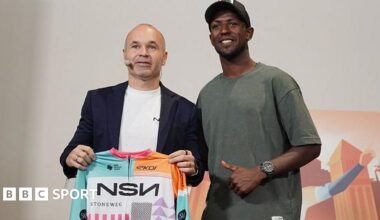 Andres Iniesta and Biniam Girmay