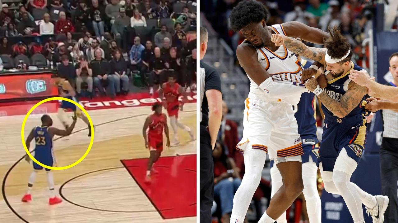 Draymond Green pulls finger at Scottie Barnes, Golden State Warriors v Toronto Raptors, suspensions for Jose Alvarado and Mark Williams after fight, Sacramento Kings v LA Lakers, scores, results, highlights, latest news