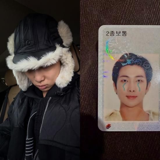 BTS member RM / Captured from RM's social media