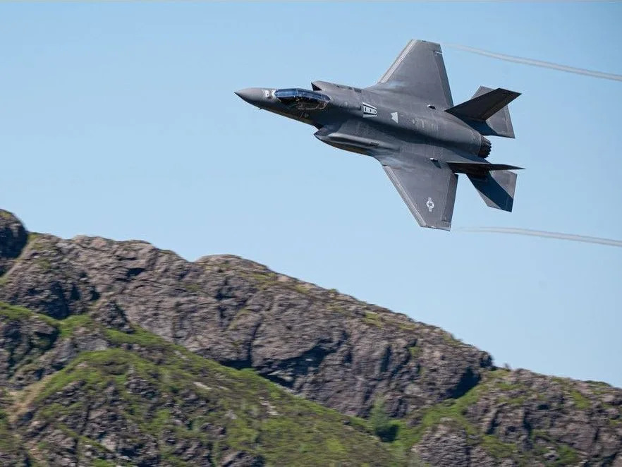 A U.S. Air Force F-35A conducts flight training.
