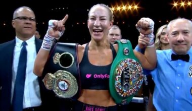 Australia’s Kaye Scott defeats Olivia Curry for unified world titles, video, highlights, judge scores