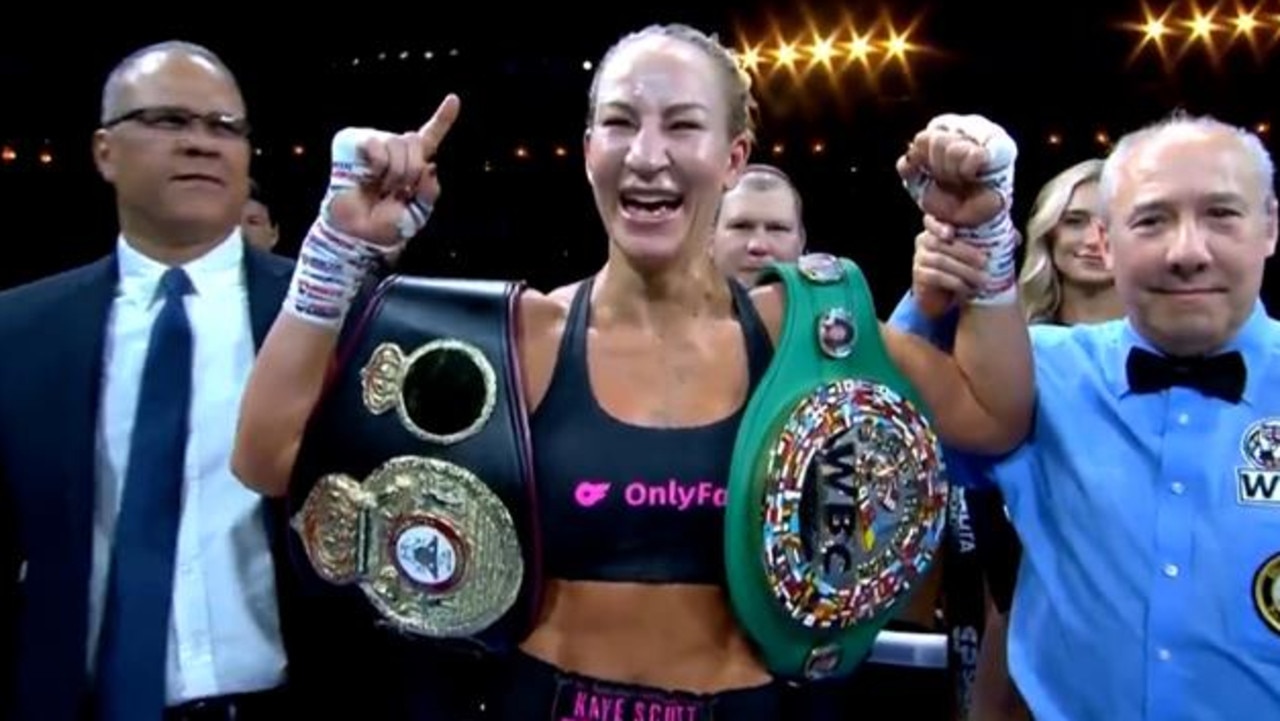 Australia’s Kaye Scott defeats Olivia Curry for unified world titles, video, highlights, judge scores