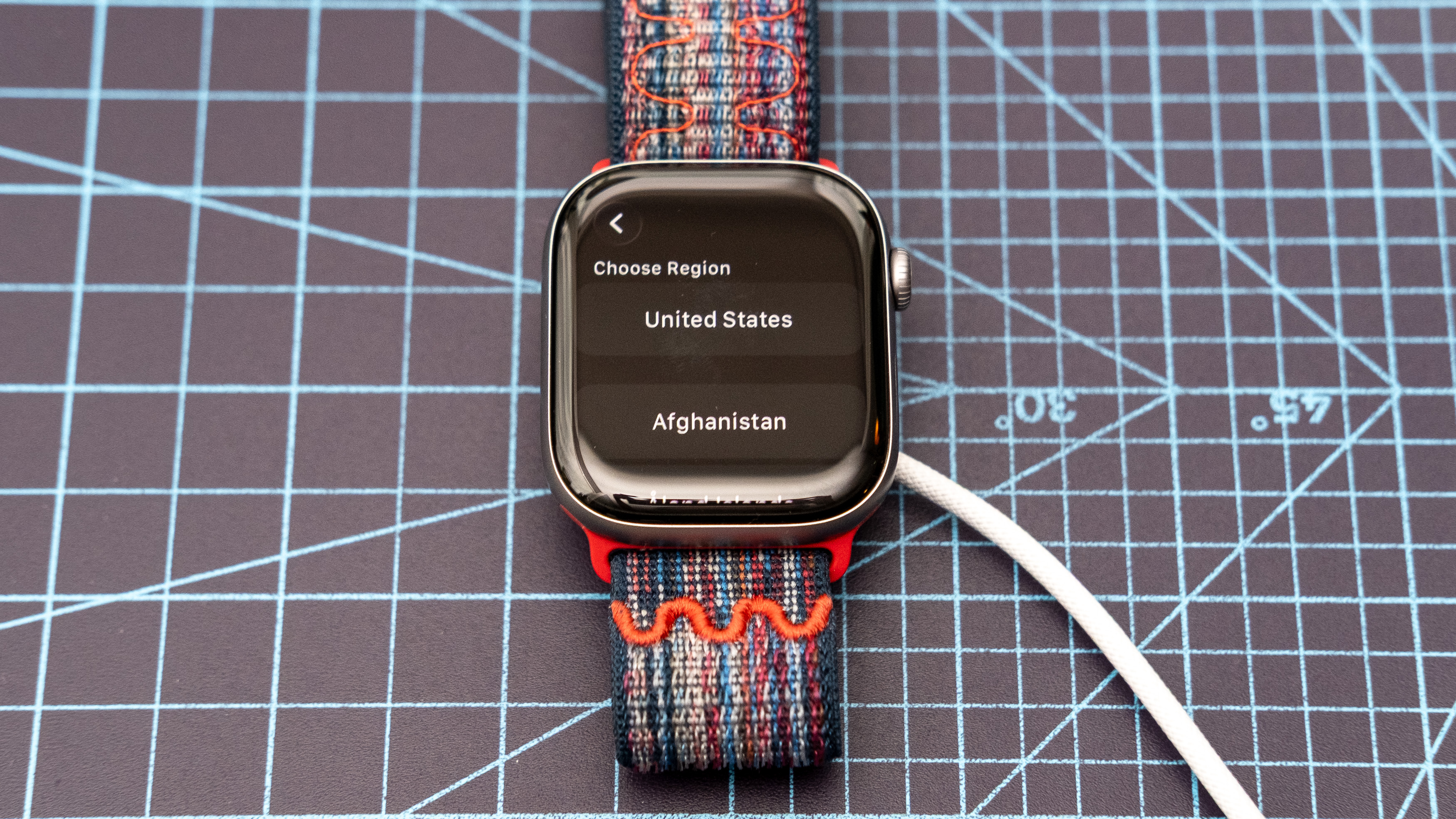 Apple Watch Series 11 close-up showing the setup and pairing process 