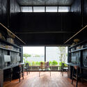 Bối Bống House / TRAN TRUNG Architects - Interior Photography, Kitchen, Wood, Table, Chair, Glass