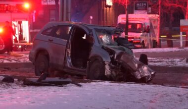 Man rushed to the hospital following North York crash