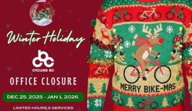 Cycling BC Holiday Office Closure