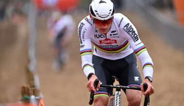 KOKSIJDE, BELGIUM - DECEMBER 21: Mathieu Van Der Poel of Netherlands and Team Alpecin-Deceuninck competes during the 19th UCI Cyclo-Cross World Cup Koksijde 2025 - Men&amp;apos;s Elite on December 21, 2025 in Koksijde, Belgium. (Photo by Luc Claessen/Getty Images)
