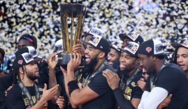 New York Knicks win NBA Cup after rallying to beat San Antonio Spurs