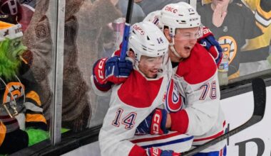 Montreal Canadiens thump Boston Bruins in fight-filled affair