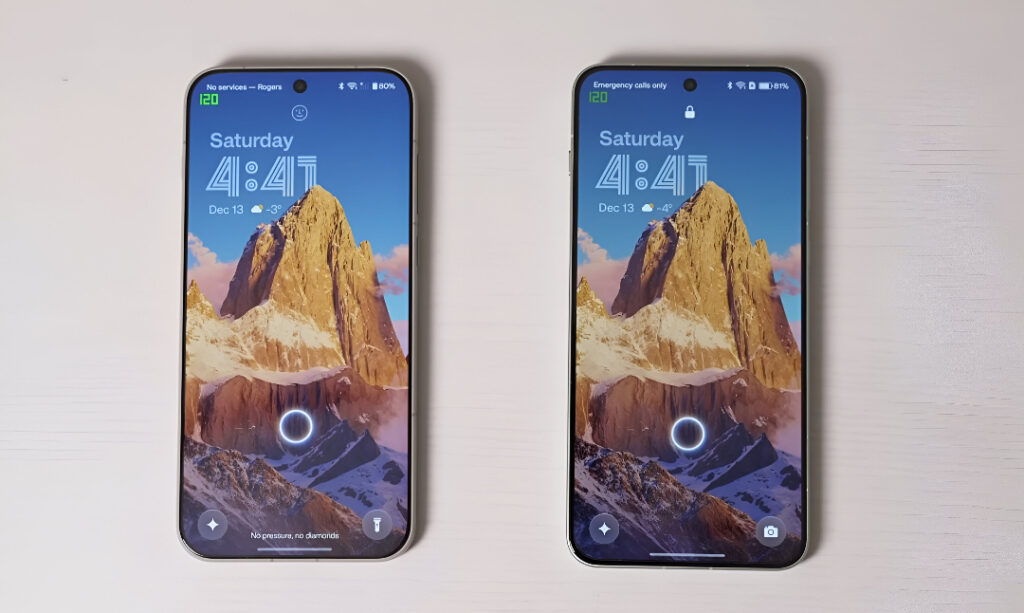 Display colors same on both Oneplus 15 and 15r